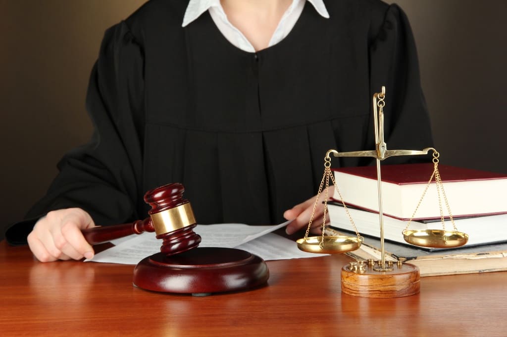 Lawyer Holding A Legal Gavel